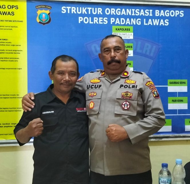 
					Jelang Purna Bakti, Kabag OPS Polres Palas Dikunjungi Wartawan Madina Pos