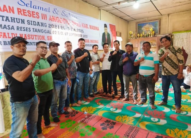 
					Anggota DPRD Madina M. Rifaldi Nasution, SH, MH Gelar Reses  Di Desa Pasar Baru Malintang