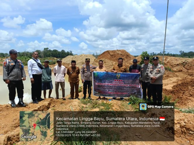 
					Forkopimcam Lingga Bayu Patroli Larangan PETI dilokasi Simpang Durian