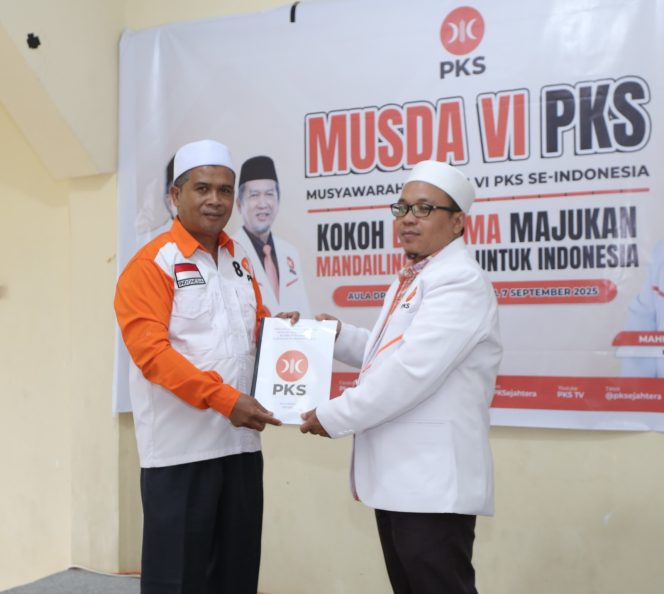 
					Mahmudin Hasibuan Resmi Nahkodai DPD PKS Madina Periode 2025-2030