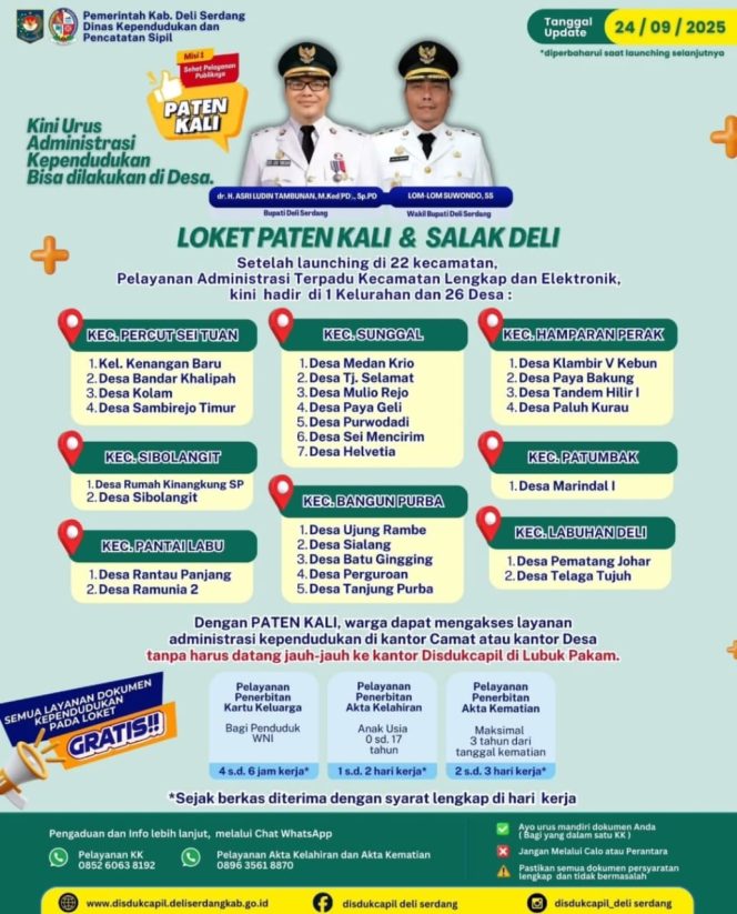 
					Bupati Deli Serdang Wujudkan Pelayanan Kependudukan Langsung di Desa