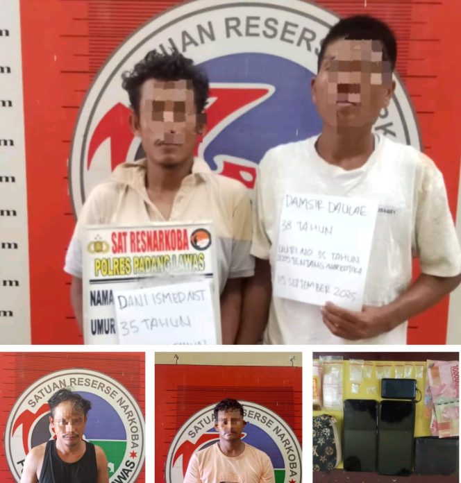 
					Kolaborasi Polsek Sosa Bersama Satres Narkoba Polres Palas Tangkap Empat Pengedar Narkotika Jenis Sabu