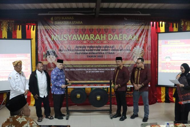 Bupati Madina Buka Musda DPD IKANAS Sumut 2025