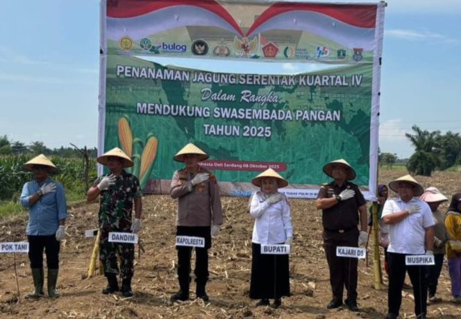 
					Pemkab Deli Serdang dan Polresta Gelar Penanaman Jagung Serentak Dukung Swasembada Pangan 2025