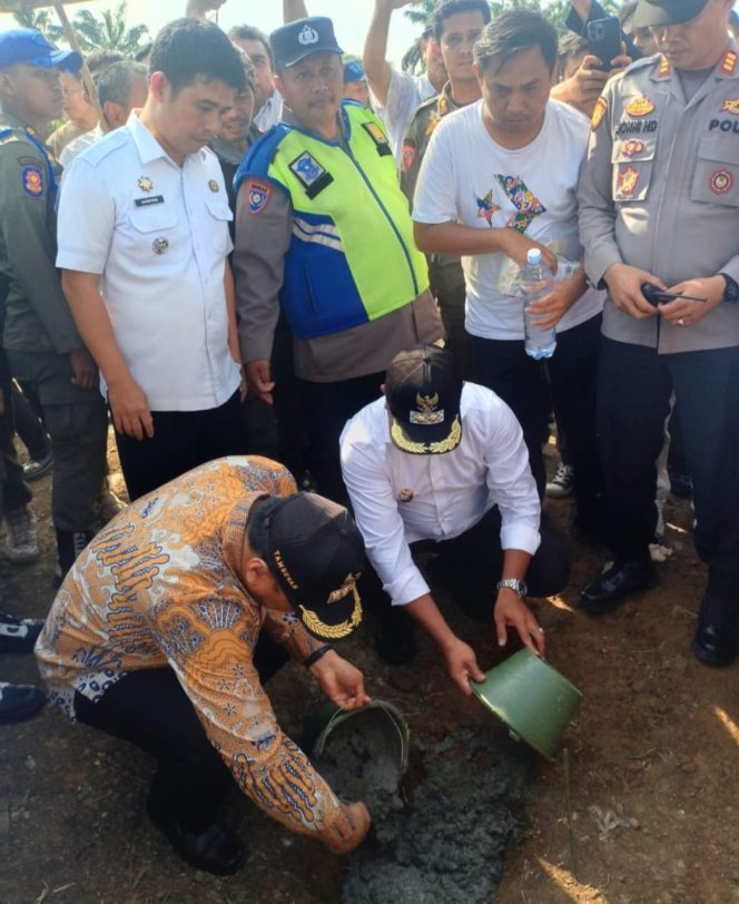 Peletakan Batu Pertama Kantor Camat Tanjung Morawa Berjalan Sukses