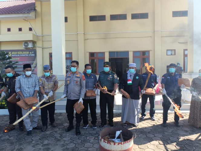 Polres Palas Musnahkan Barang Bukti Narkotika Periode September – Oktober 2025