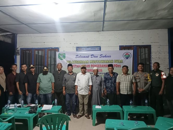 
					Pemdes Pasar Singkuang l, Menggelar Musdes, Penetapan dan Pengesahan RKPDes 2026