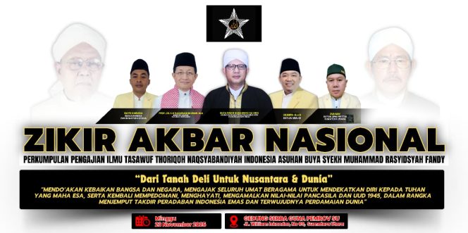 
					Dari Tanah Deli Untuk Nusantara dan Dunia, Zikir Akbar Nasional Siap Menggema