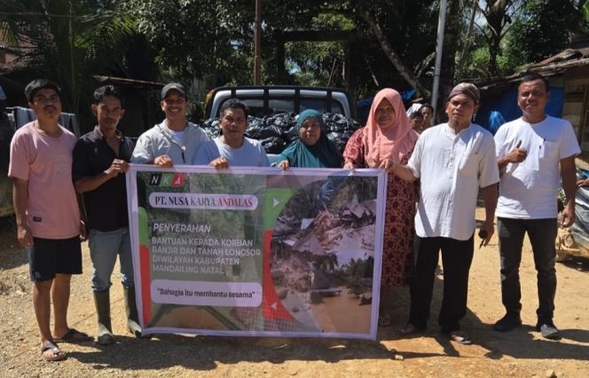 
					PT. Nusa Karya Andalas Bagikan 90 Paket Sembako Kepada Korban Banjir di Ranto Baek
