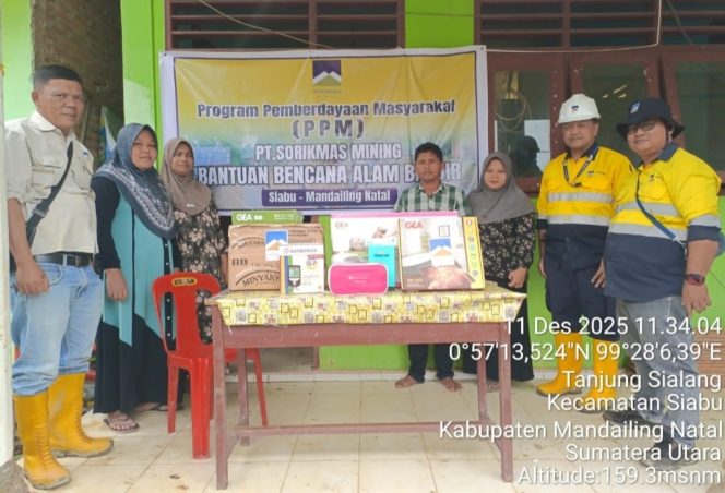 
					PT. Sorikmas Mining Berikan Bantuan Obat dan Alkes Kepada Korban Banjir di Kecamatan Siabu