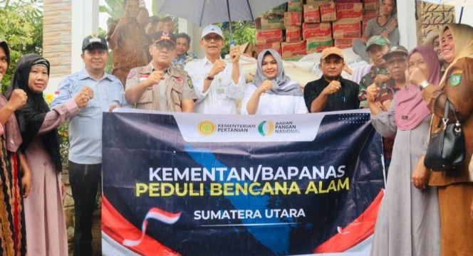 
					Bantuan dari Kementan untuk Terdampak  Korban Bencana di Salurkan di Lingga Bayu