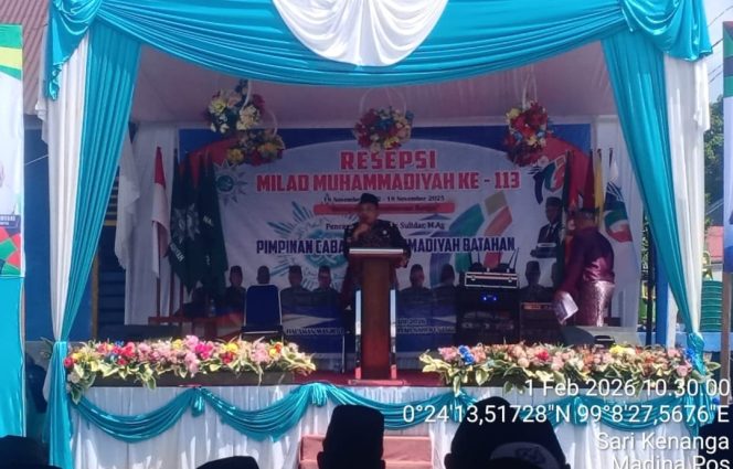 
					PC Muhammadiyah Batahan Gelar Resepsi Milad Muhammadiyah Ke – 113  Dengan Tema “Memajukan Kesejahteraan Bangsa”