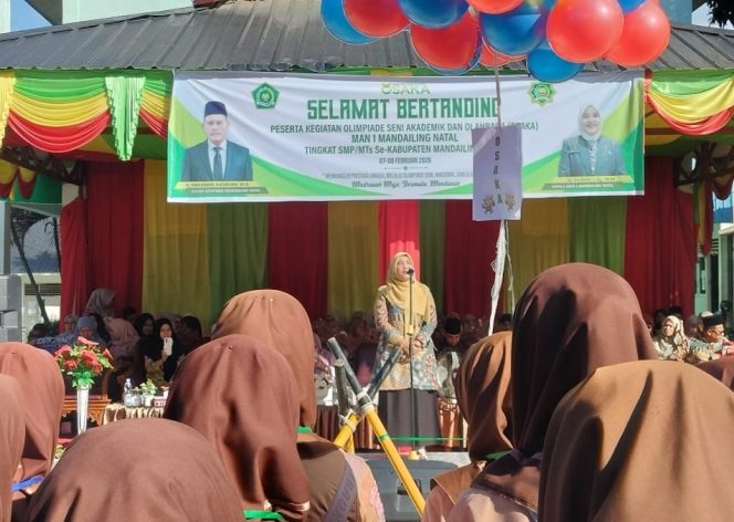 
					Kepala Man 1 Mandailing Natal Minta Peserta Olimpiade Seni Akademik dan Olahraga Junjung tinggi Sportifitas