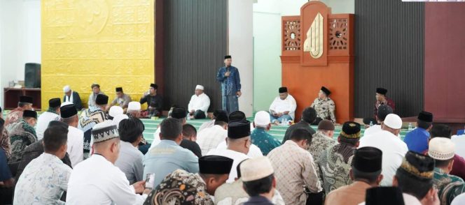
					Pemkab Palas Peringati Isra Miraj Dan Penyambutan Bulan Ramadhan 1447/2026 di Mssjid Agung Al Munawwaroh Sibuhuan