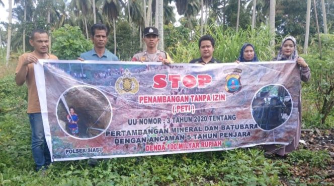 
					Polsek Gandeng Pemdes Huta Godang Muda  Himbau Masyarakat Janga Kelestarian  Alam