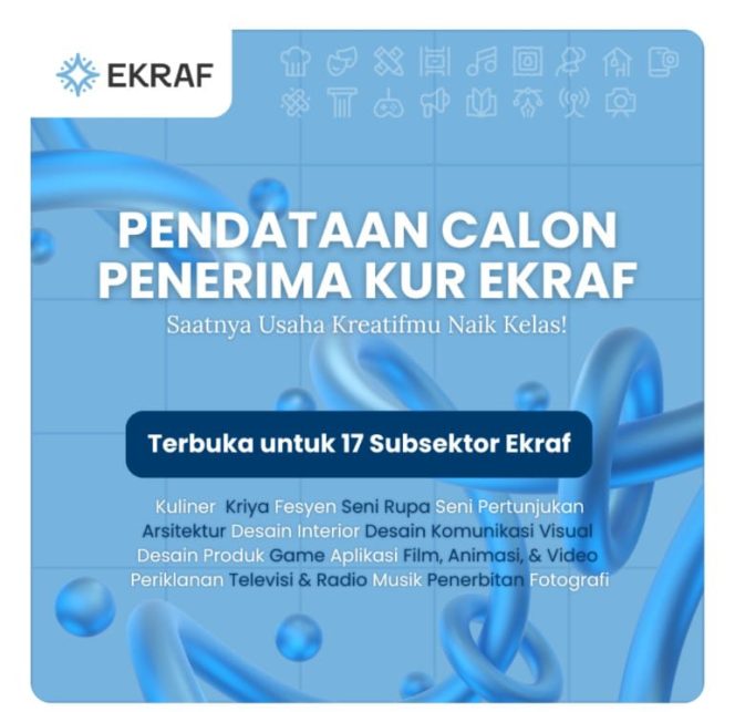 
					Penyampaian Informasi Pendataan Calon Penerima KUR bagi Pegiat Ekonomi Kreatif