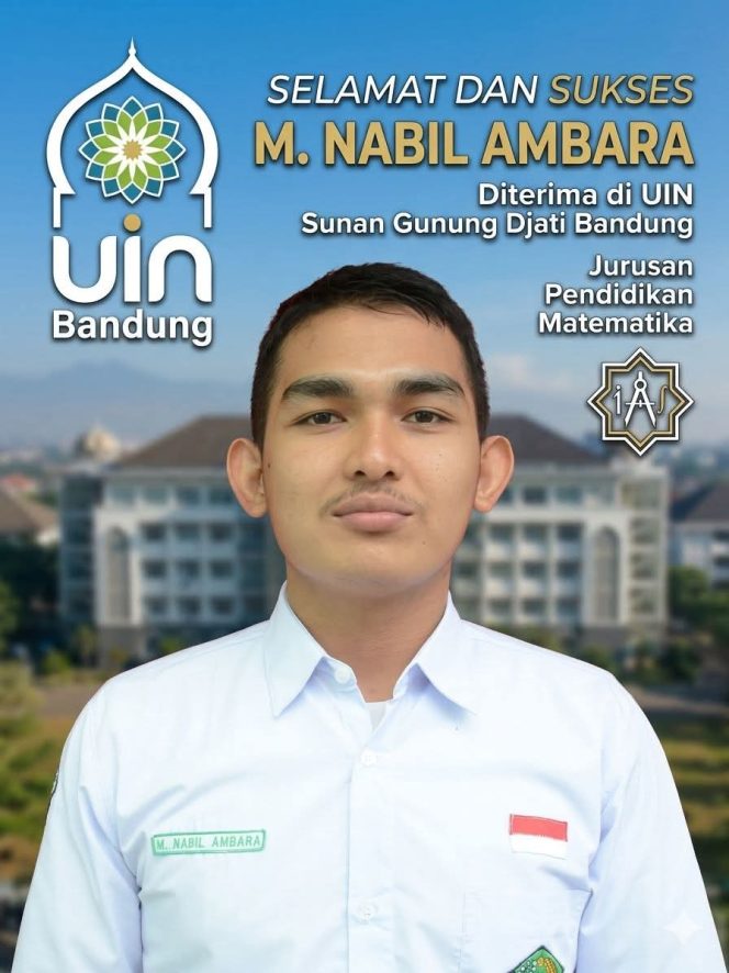 
					Siswa MAN 1 Madina, M. Nabil Ambara, Lolos Jalur SPAN-PTKIN di Pendidikan Matematika UIN Bandung