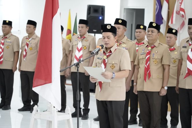 
					Kamabicab Gerakan Pramuka Palas Lantik Kwarcab PAW Masa Bakti 2024-2029