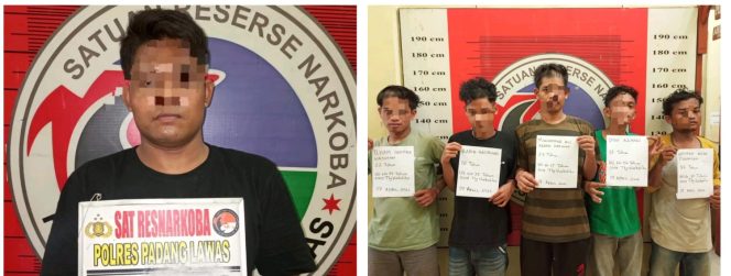 
					Satu Pengedar Dan Lima Pembeli Narkoba Di Amankan Polres Palas Di Panyabungan