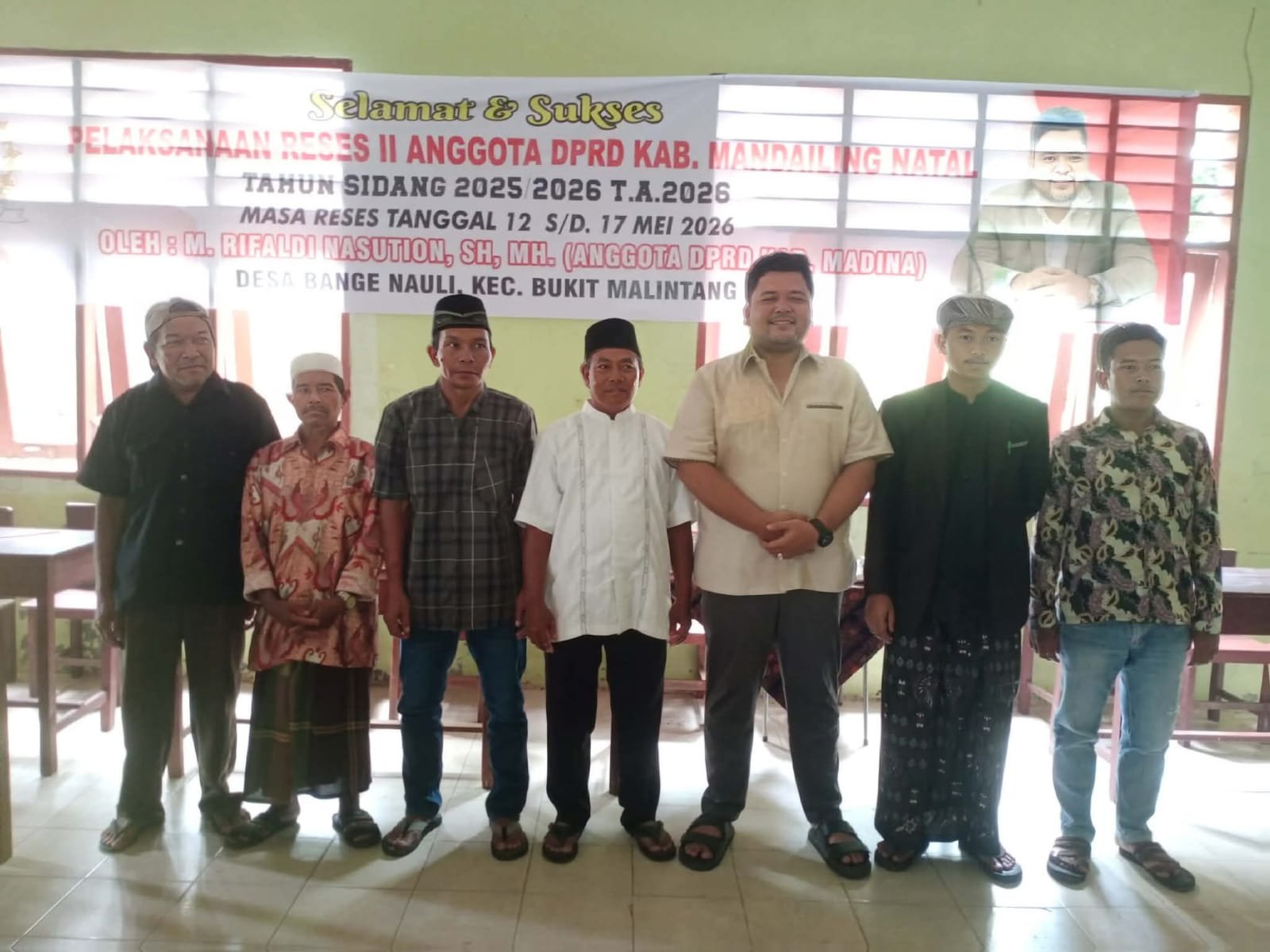 Anggota DPRD Muhammad Rifaldi Nasution, SH, MH Pulang Kampung Gelar Reses di Desa Bange Nauli