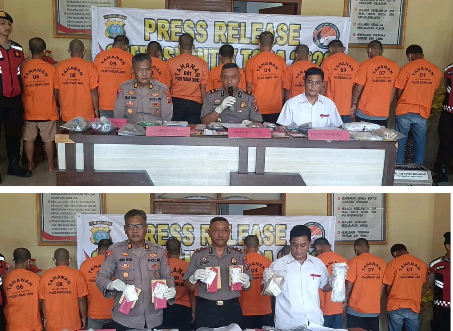Operasi Antik Toba 2026 Polres Palas: Sita 58 Gram Sabu, 440,64 Gram Ganja dari 12 LP