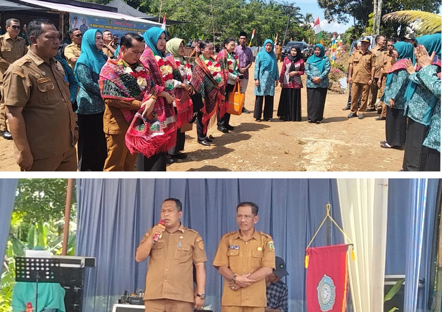 Tim Monitoring PKK Sumut Tinjau Desa Ujung Batu I, Calon Juara Lomba 10 Program Pokok PKK