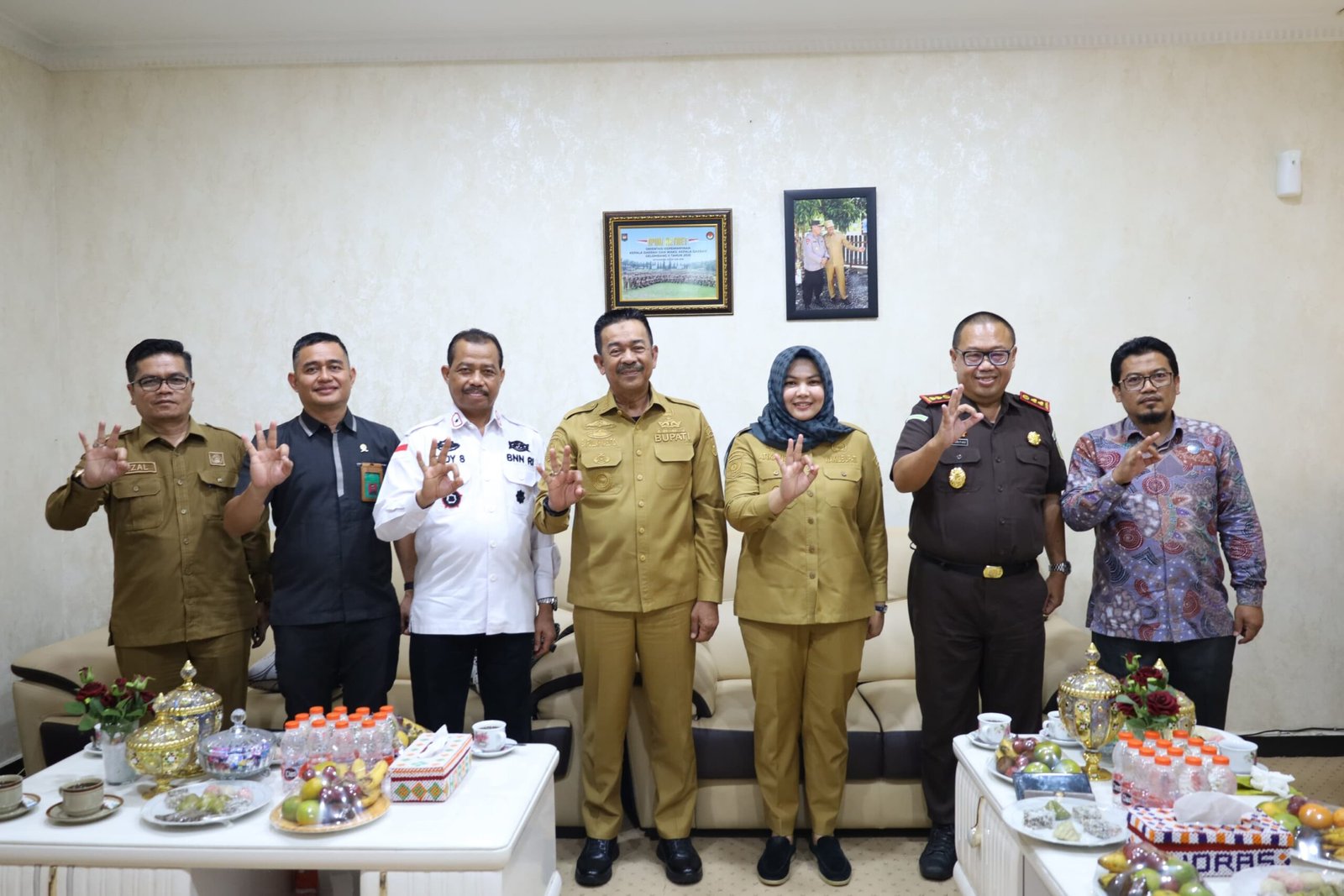 Bupati dan Wakil bupati madina Terima kunjungan silaturrahmi dan Unsur forkopimda baru serta Direkrtur BNN Ri