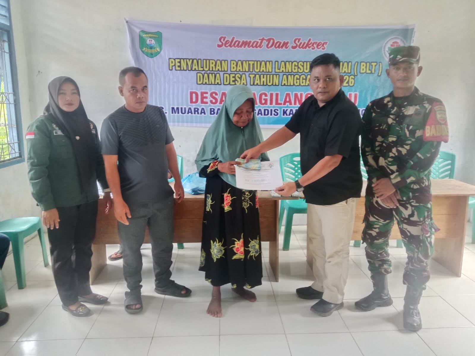 Pemerintah Desa Tagilang Julu Salurkan BLT Dana Desa Anggaran Tahun 2026
