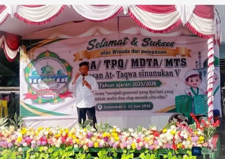 Yayasan At-Taqwa Sinunukan V Laksanakan Wisuda dan Pelepasan Santri Tahun Ajaran 2025 – 2026