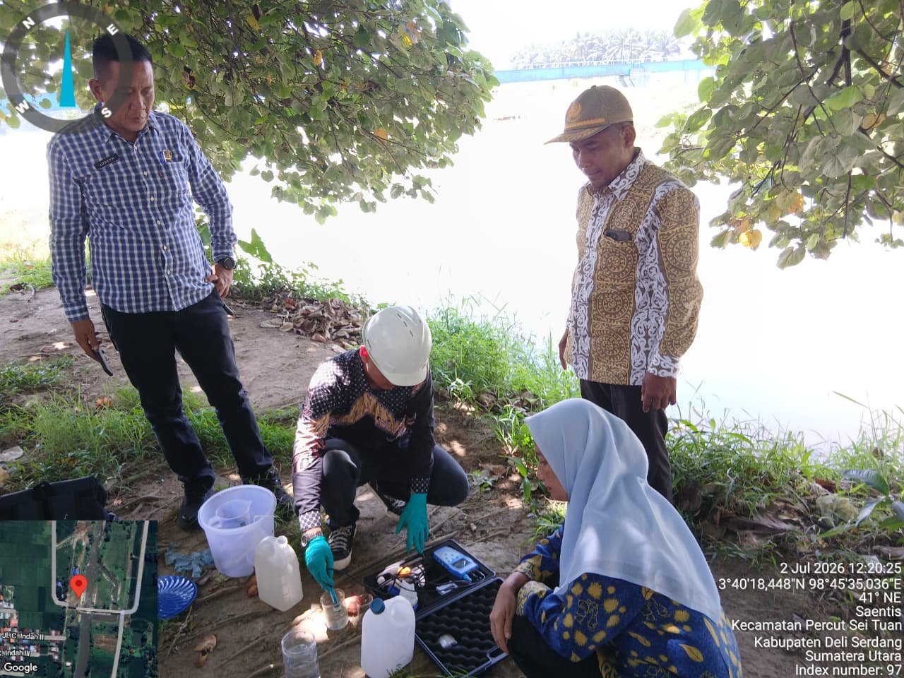 DLH Deli Serdang: Air Sungai di Percut Sei Tuan Masih Memenuhi Standar, Pengawasan Lingkungan Terus Diperkuat