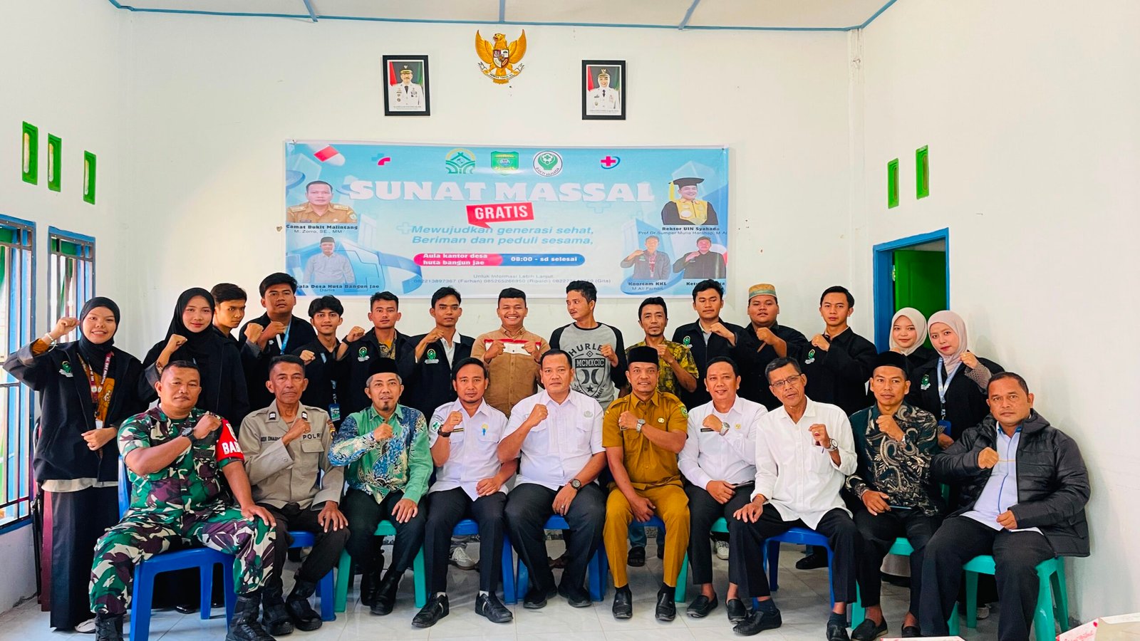 Camat Bukit Malintang Hadiri Kegiatan Sunat Massal Gratis Mahasiswa KKL UIN Syahada
