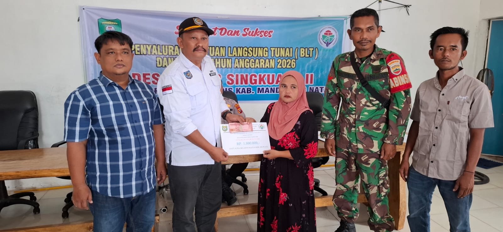 Kepdes Pasar Singkuang ll Salurkan (BLT-DD) T.A. 2026