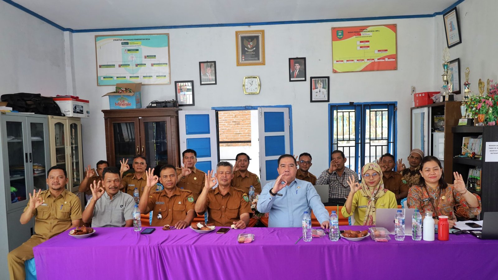 Pemkab Madina Gelar Monev Observasi Calon Desa Anti Korupsi di Desa Maga Dolok
