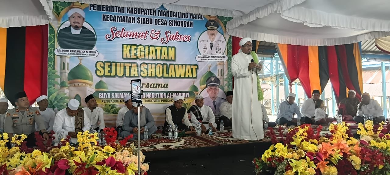 Sejuta Sholawat Di Desa Sinonoan Buya Salman Hari Ini Pas 100 Tahun Pindah Dari Tanjung Julu Panyaungan Timur
